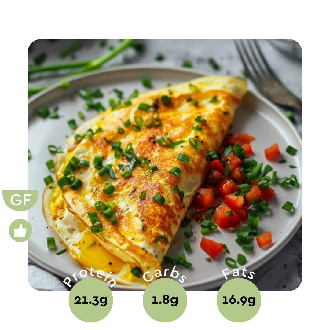 Ham Cheese Mushroom Spinach Omelette