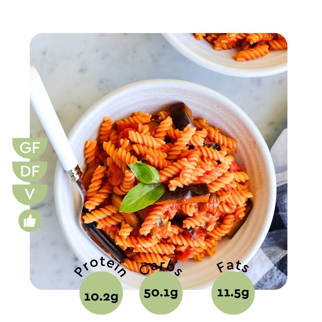 Pasta Arrabiata with Eggplant